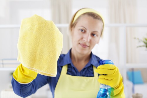 Office cleaning in KT6 for a professional workplace reception area