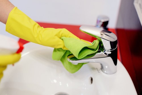 Local KT6 cleaners carrying out a deep clean in a flat or house