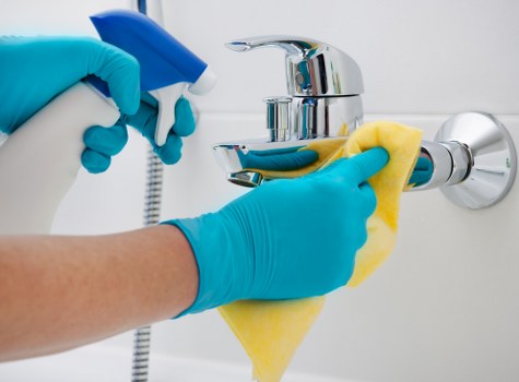 Communal area cleaning for a mixed-use building in KT6